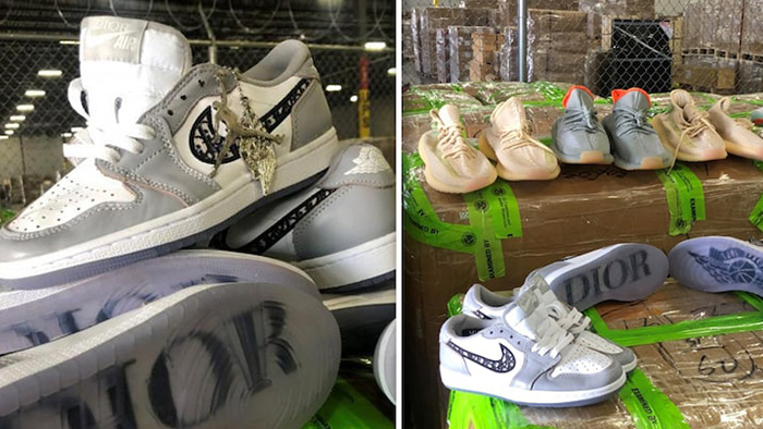 U.S. Customs and Border Protection Seize $4.3M in Fake Jordans, Yeezys...Agents Say It's From China 
